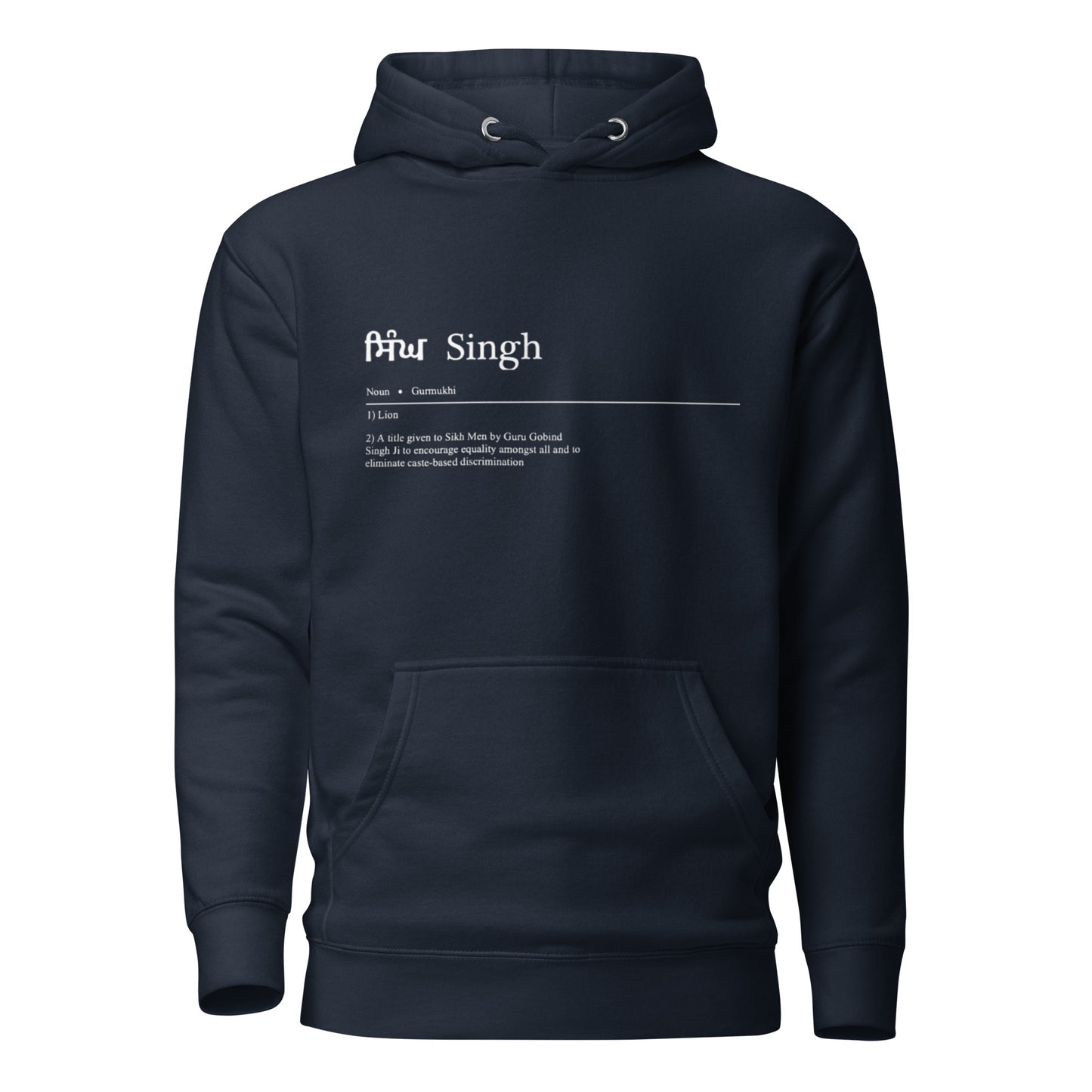 Singh by Definition Hoodie (with White Detailing)