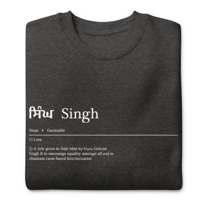 Singh by Definition Sweatshirt (with White Detailing)