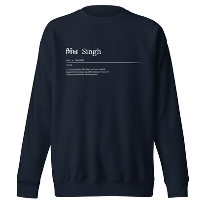 Singh by Definition Sweatshirt (with White Detailing)