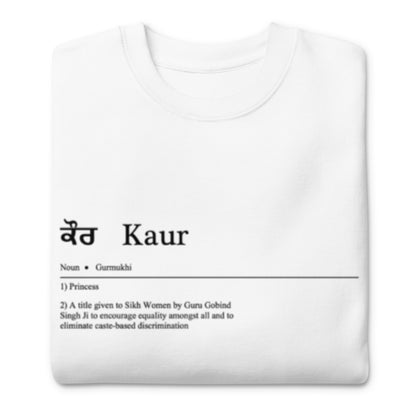 Kaur by Definition Sweatshirt (with Black Detailing)